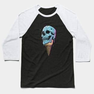 Ice cream skull Baseball T-Shirt